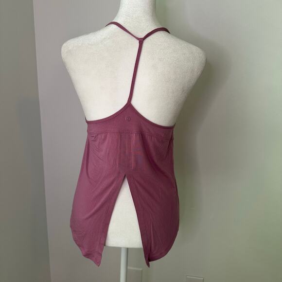 Lululemon mauve purple sleeveless tie back spaghetti strap tank top - Picture 4 of 9